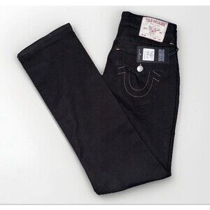 True Religion Ricky SN Flap Relaxed Straight Jeans Men’s Black NWT